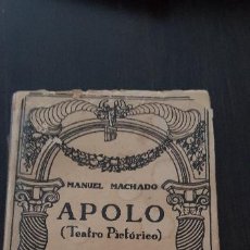 Libros antiguos: APOLO,(TEATRO PICTORICO) MANUEL MACHADO