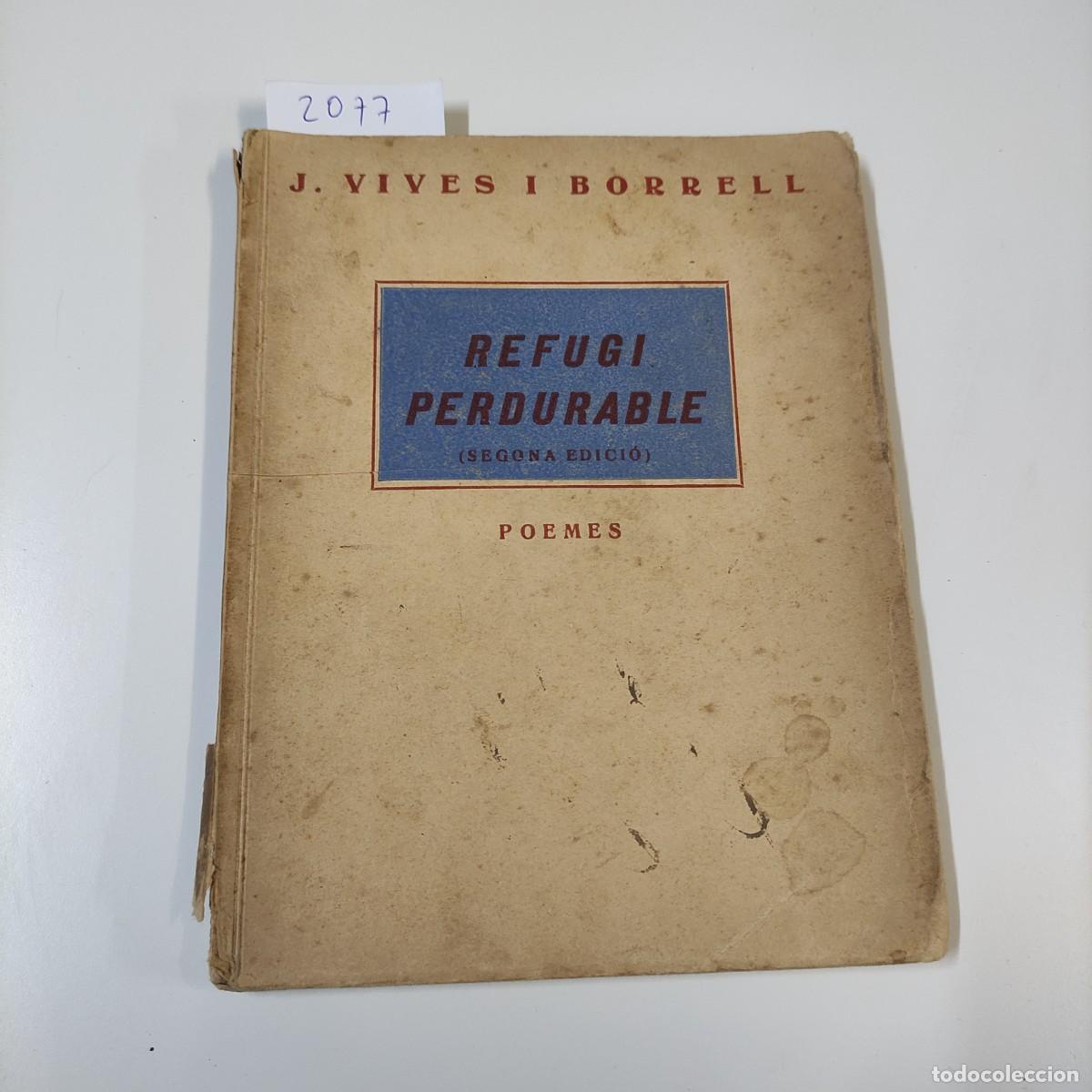 Libros antiguos: REFUGI PERDURABLE - VIVES I BORRELL, J. - Foto 1