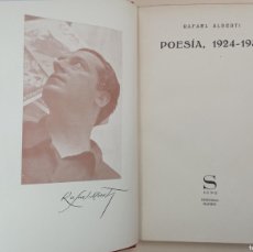 Libros antiguos: RAFAEL ALBERTI - POESÍA, 1924-1937. - SIGNO 1938.