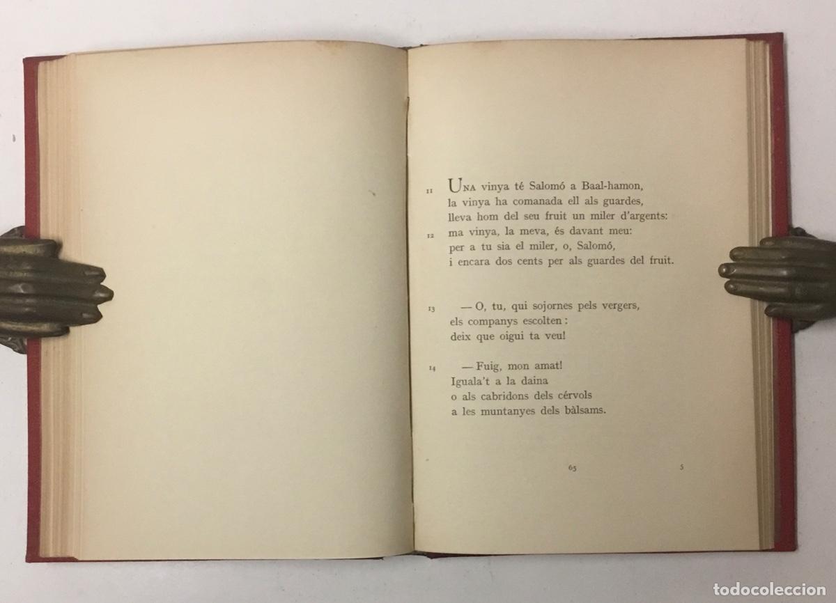 Libros antiguos: EL C&Agrave;NTIC DELS C&Agrave;NTICS DE SALOM&Oacute;. - CLASCAR, Frederic. - Foto 4