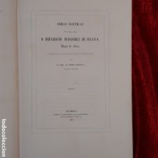 Libros antiguos: L-2684. OBRA POÉTICAS. BERNARDINO FERNANDEZ DE VELASCO. IMPRENTA RIVADENEYRA, 1857. 1ª EDICIÓN.