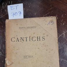 Libros antiguos: CANTICHS JACINTO VERDAGUER ET 707