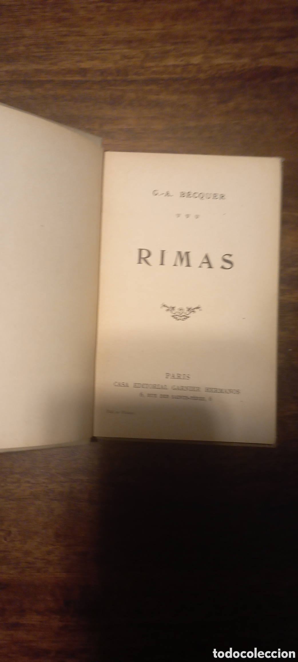 Libros antiguos: Rimas, Gustavo Adolfo B&eacute;cquer - Foto 4