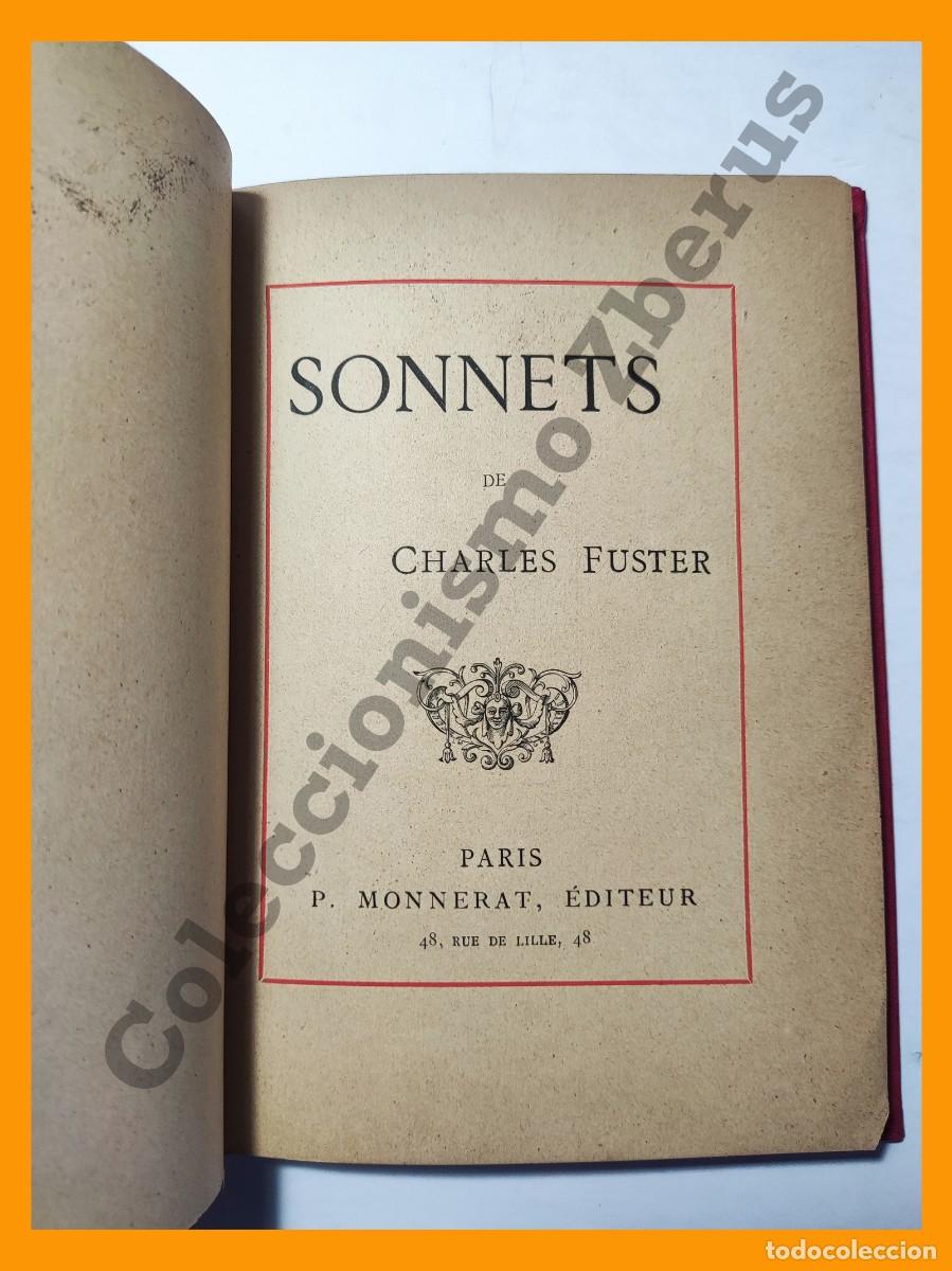 Libros antiguos: Sonnets - Charles Fuster - Foto 2