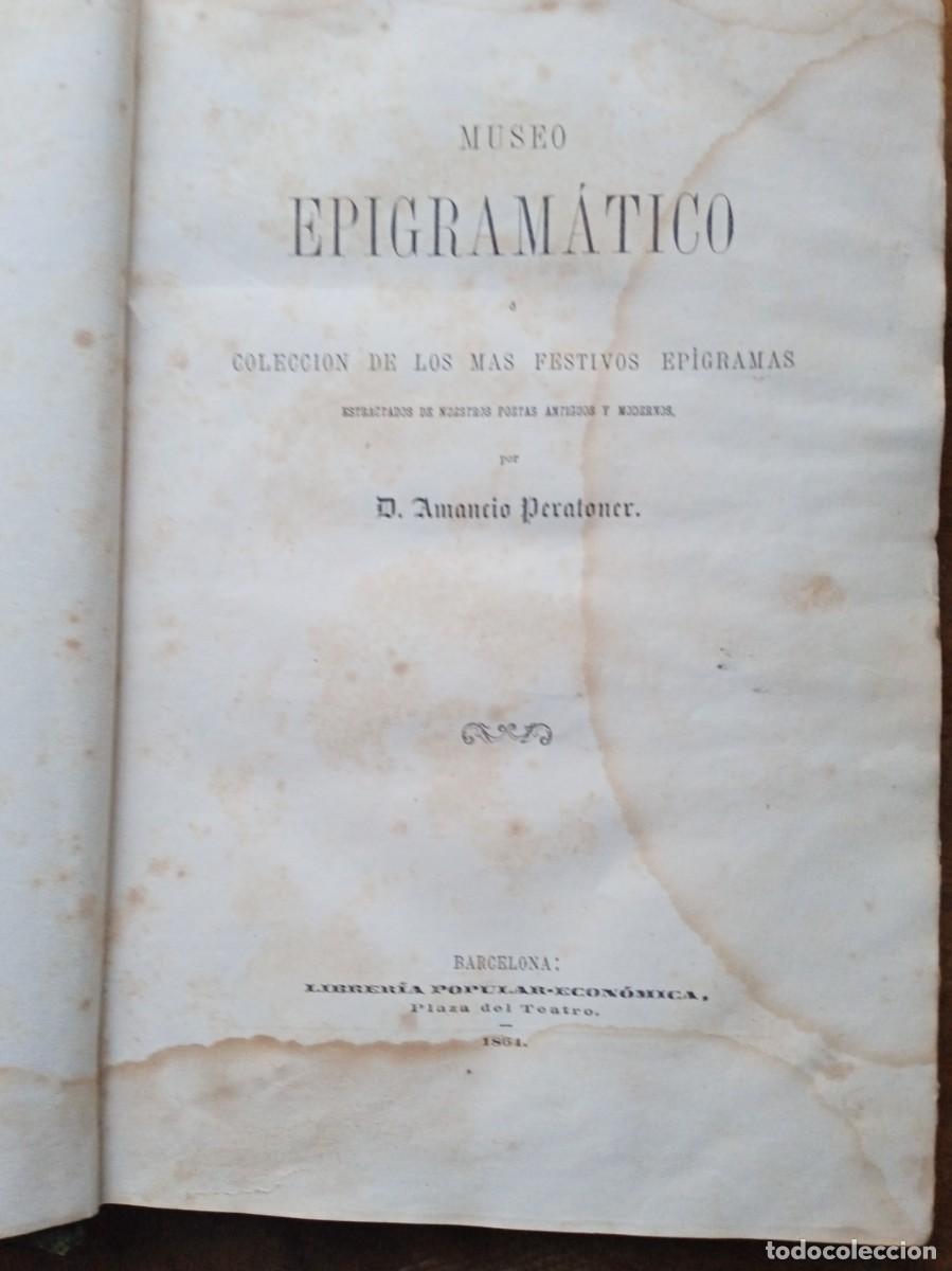 Libros antiguos: Museo epigramatico 1804 - Foto 3