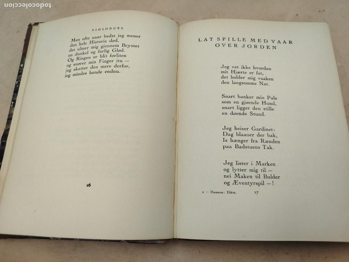 Libros antiguos: DIKTE KNUT HAMSUN 1921 - Foto 6
