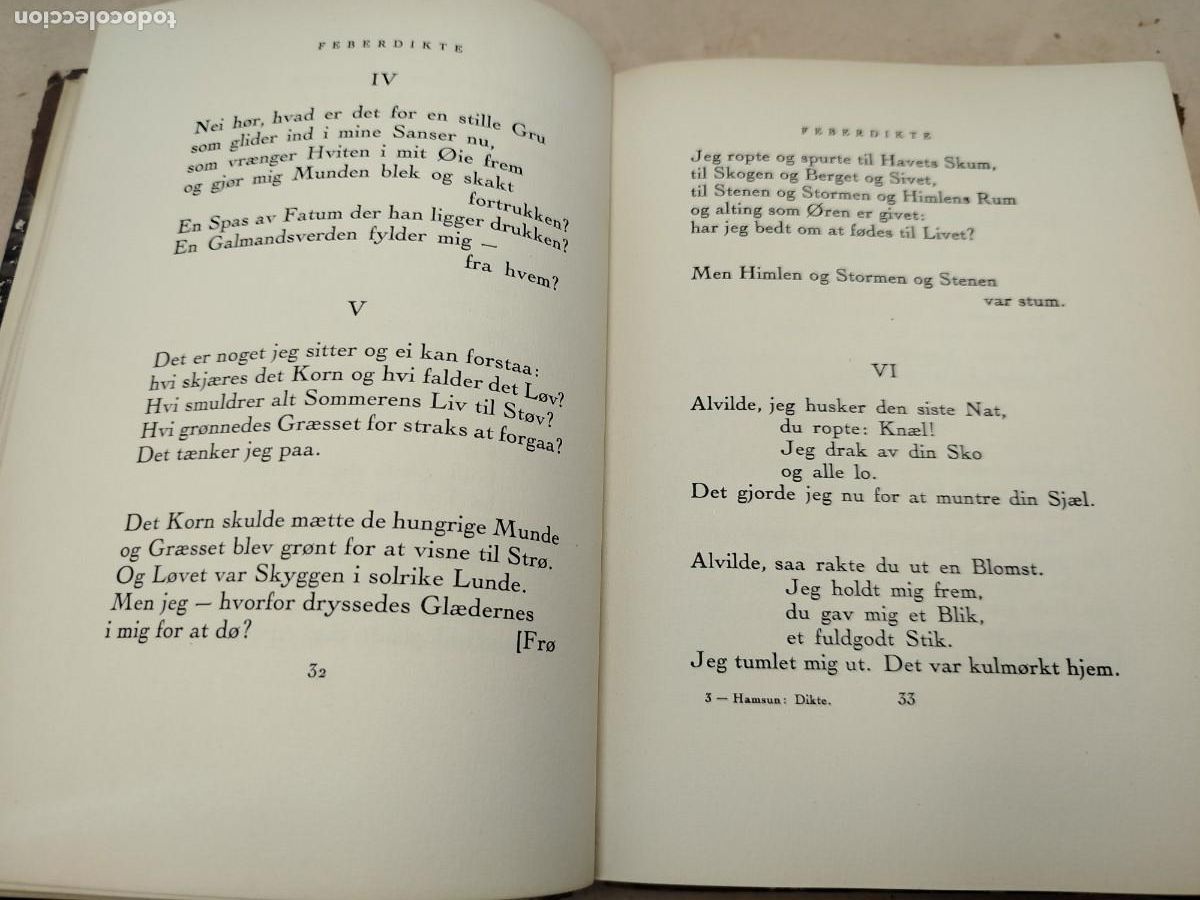 Libros antiguos: DIKTE KNUT HAMSUN 1921 - Foto 7