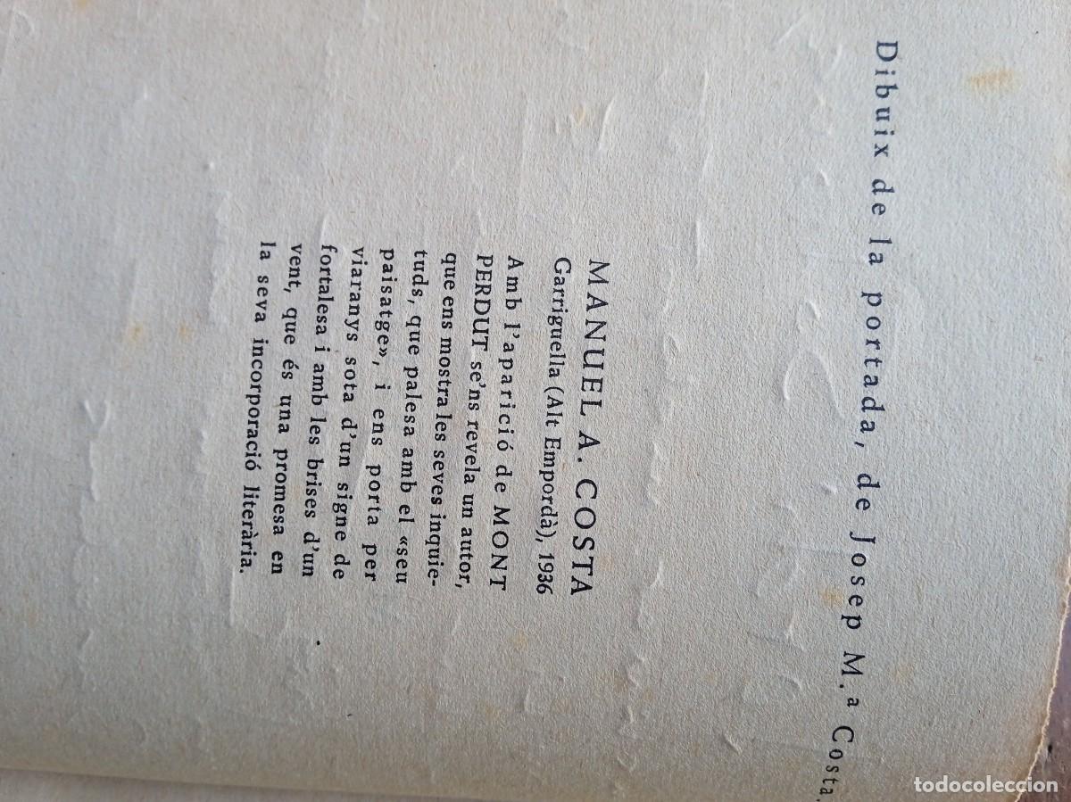 Libros antiguos: Mont perdut. Manuel A. Costa. 1936 - Foto 3