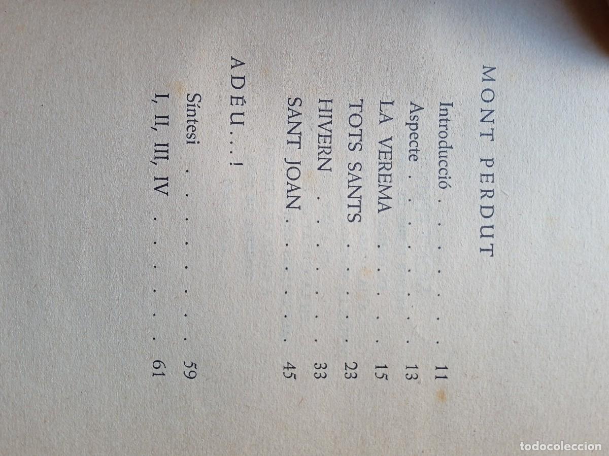 Libros antiguos: Mont perdut. Manuel A. Costa. 1936 - Foto 6
