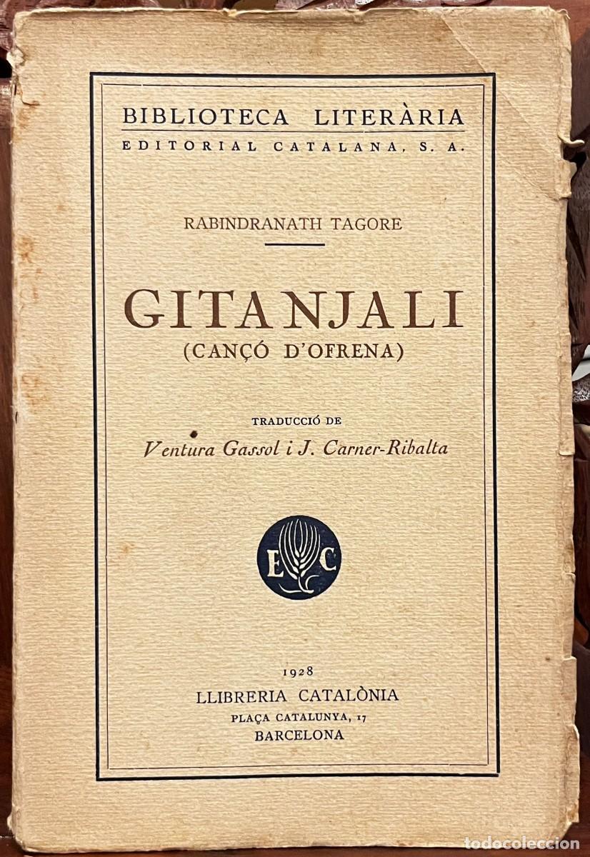 Libros antiguos: Gitanjali (Can&ccedil;&oacute; dofrena). Rabindranath Tagore - Foto 1