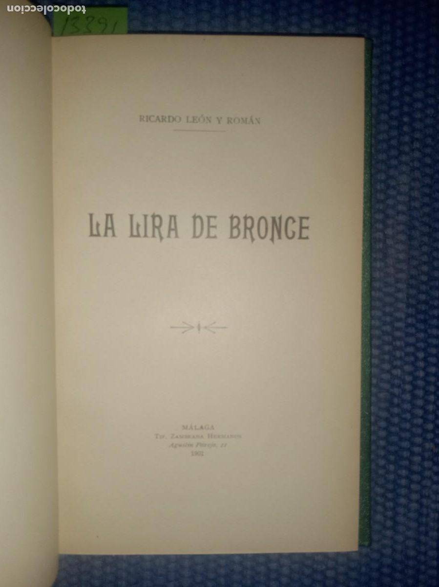 Libros antiguos: Le&oacute;n, Ricardo: La lira de bronce - Foto 2