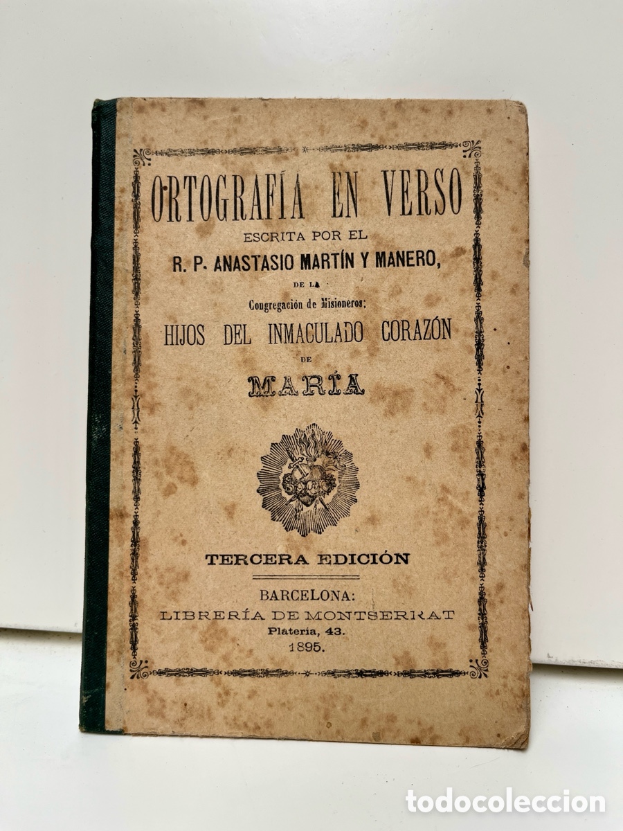 Libros antiguos: Ortograf&iacute;a en Verso. - Foto 1