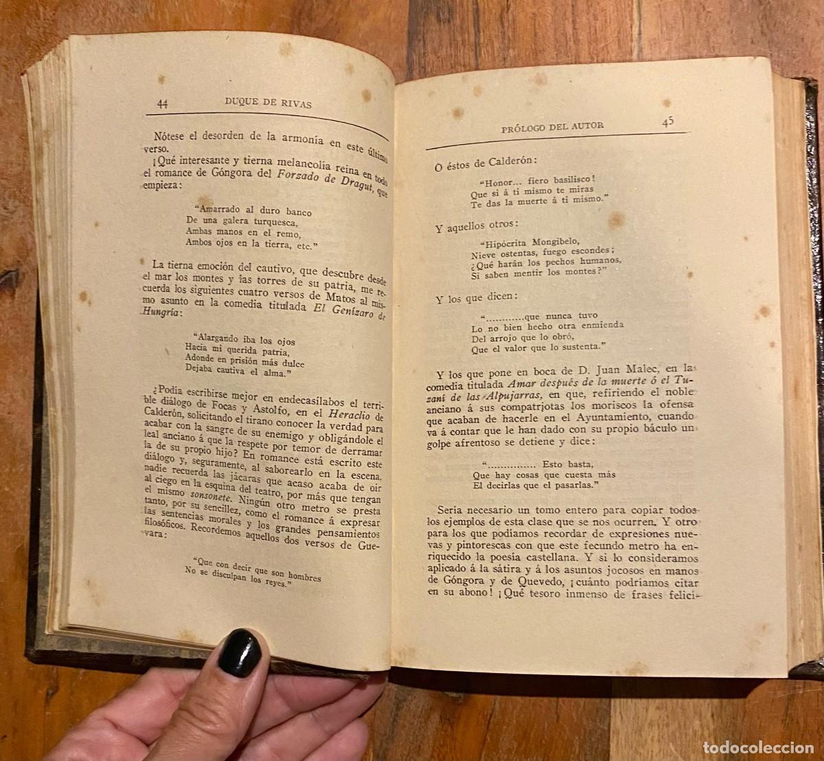 Libros antiguos: Romances (Tomo I) - DUQUE DE RIVAS - Foto 3
