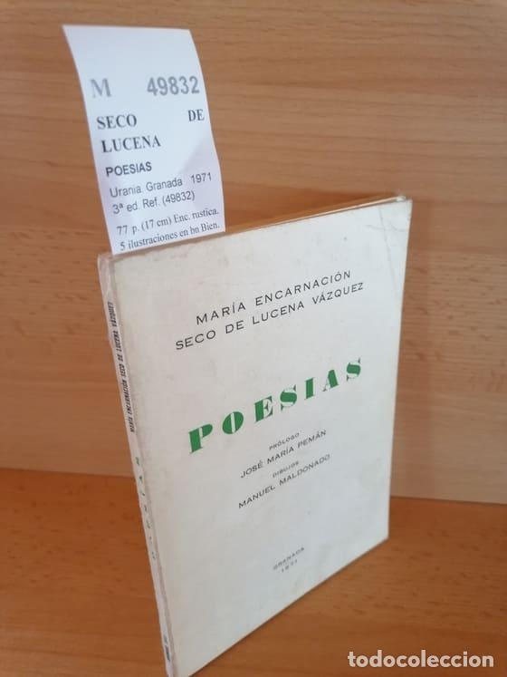 Libros antiguos: SECO DE LUCENA VAZQUEZ, Maria Encarnacion - POESIAS