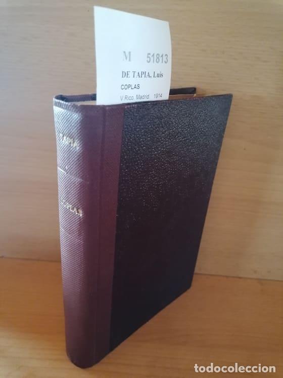 Libros antiguos: DE TAPIA, Luis - COPLAS - Foto 1