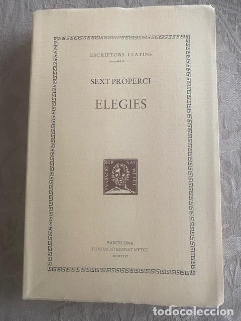 Libros antiguos: Elegies. Sext Properci. - Foto 1