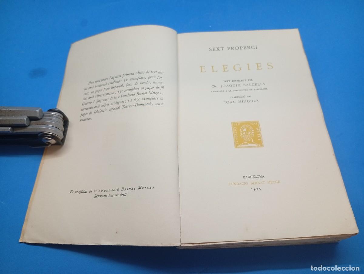 Libros antiguos: Elegies. Sext Properci. - Foto 3