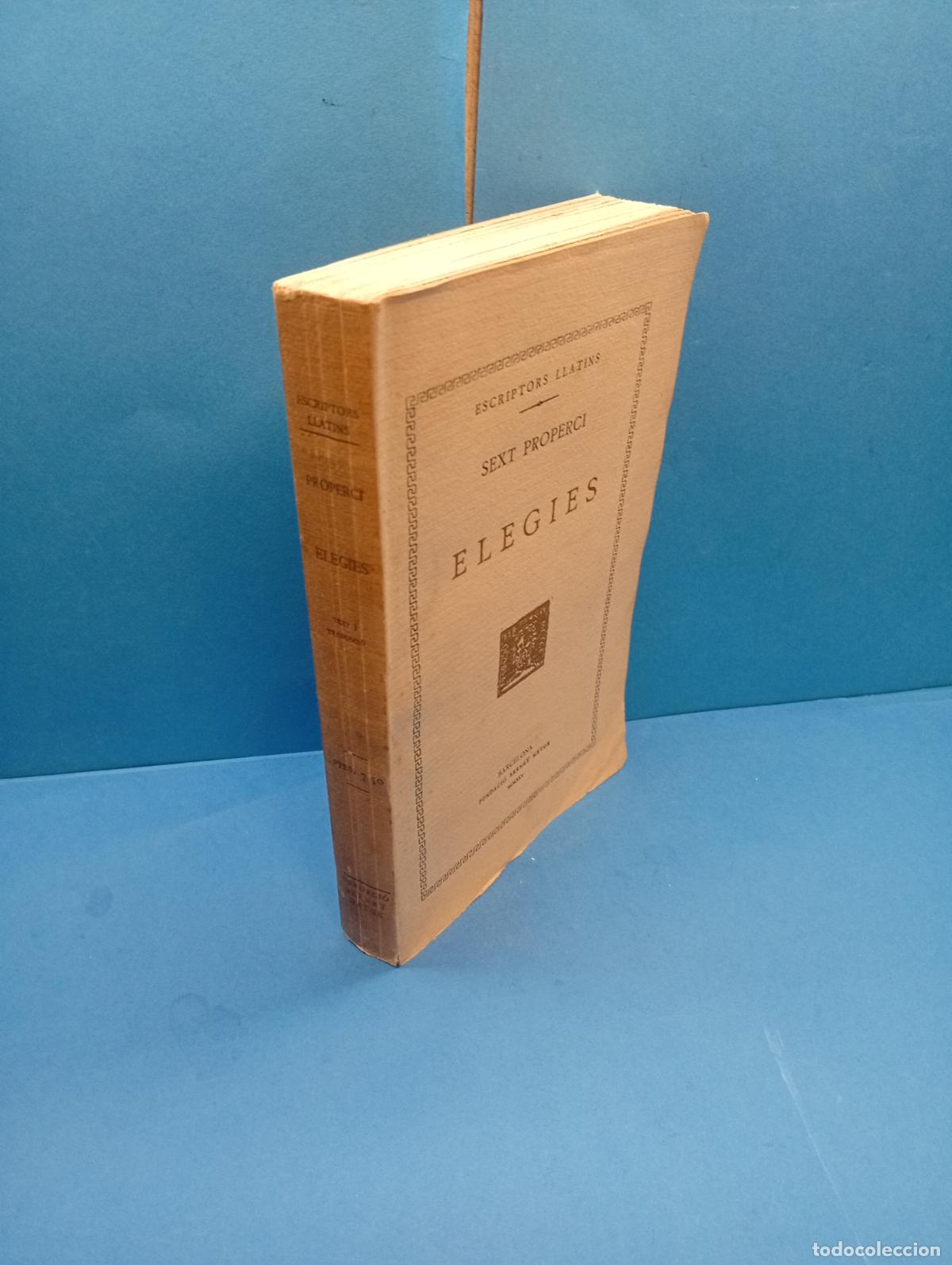 Libros antiguos: Elegies. Sext Properci. - Foto 1