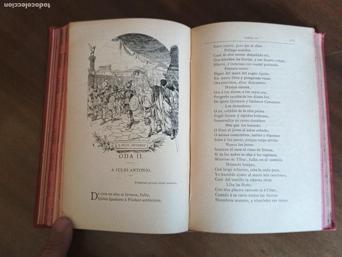 Libros antiguos: Odas de Horacio.1882. - Foto 6