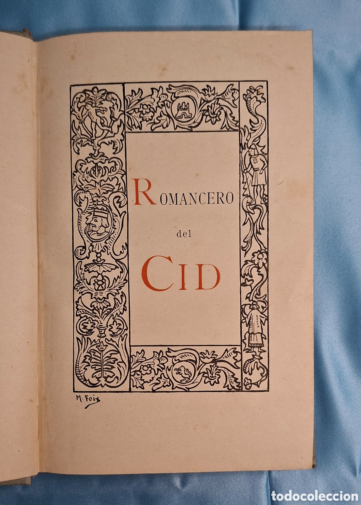 Libros antiguos: Romancero del Cid de 1884 - Foto 4