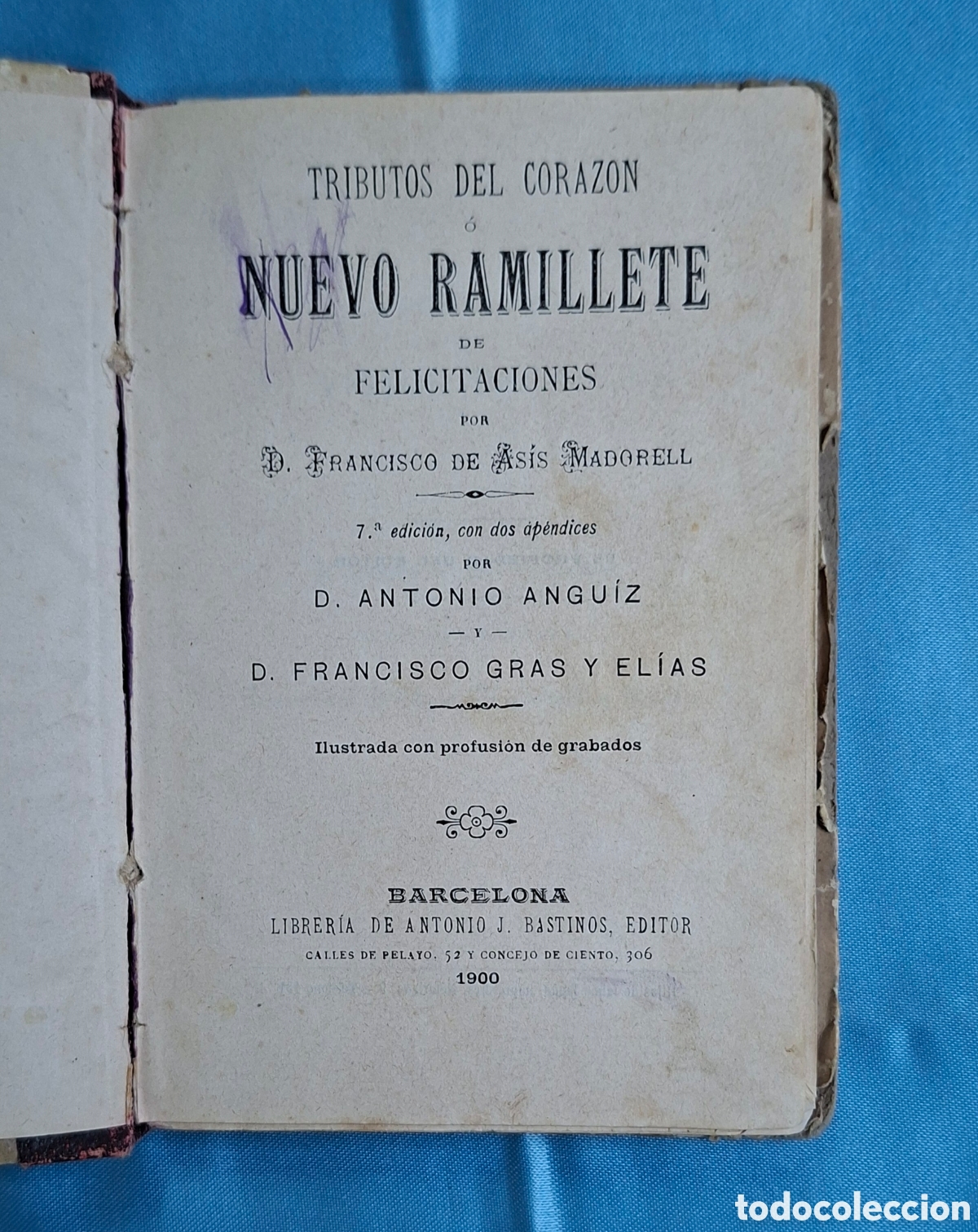 Libros antiguos: Tributos del coraz&oacute;n. Edici&oacute;n antigua 1900 - Foto 3