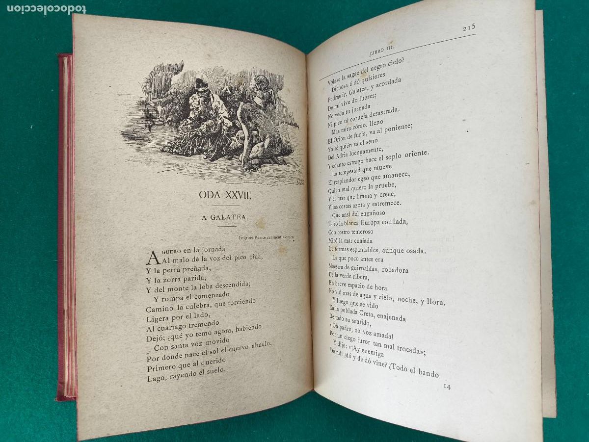 Libros antiguos: ODAS DE Q. HORACIO FLACO / 1882 - Foto 7