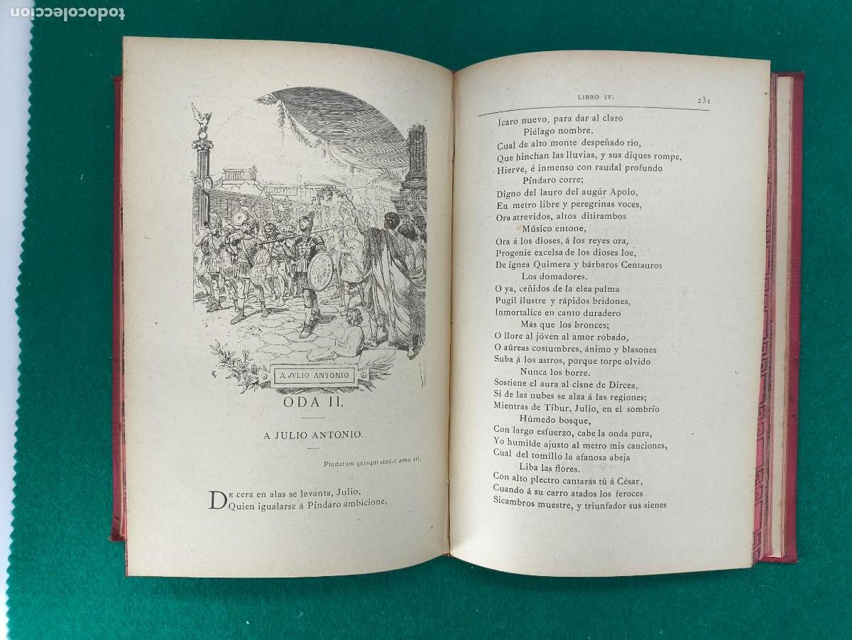 Libros antiguos: ODAS DE Q. HORACIO FLACO / 1882 - Foto 8