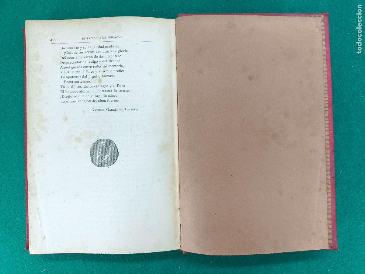 Libros antiguos: ODAS DE Q. HORACIO FLACO / 1882 - Foto 9