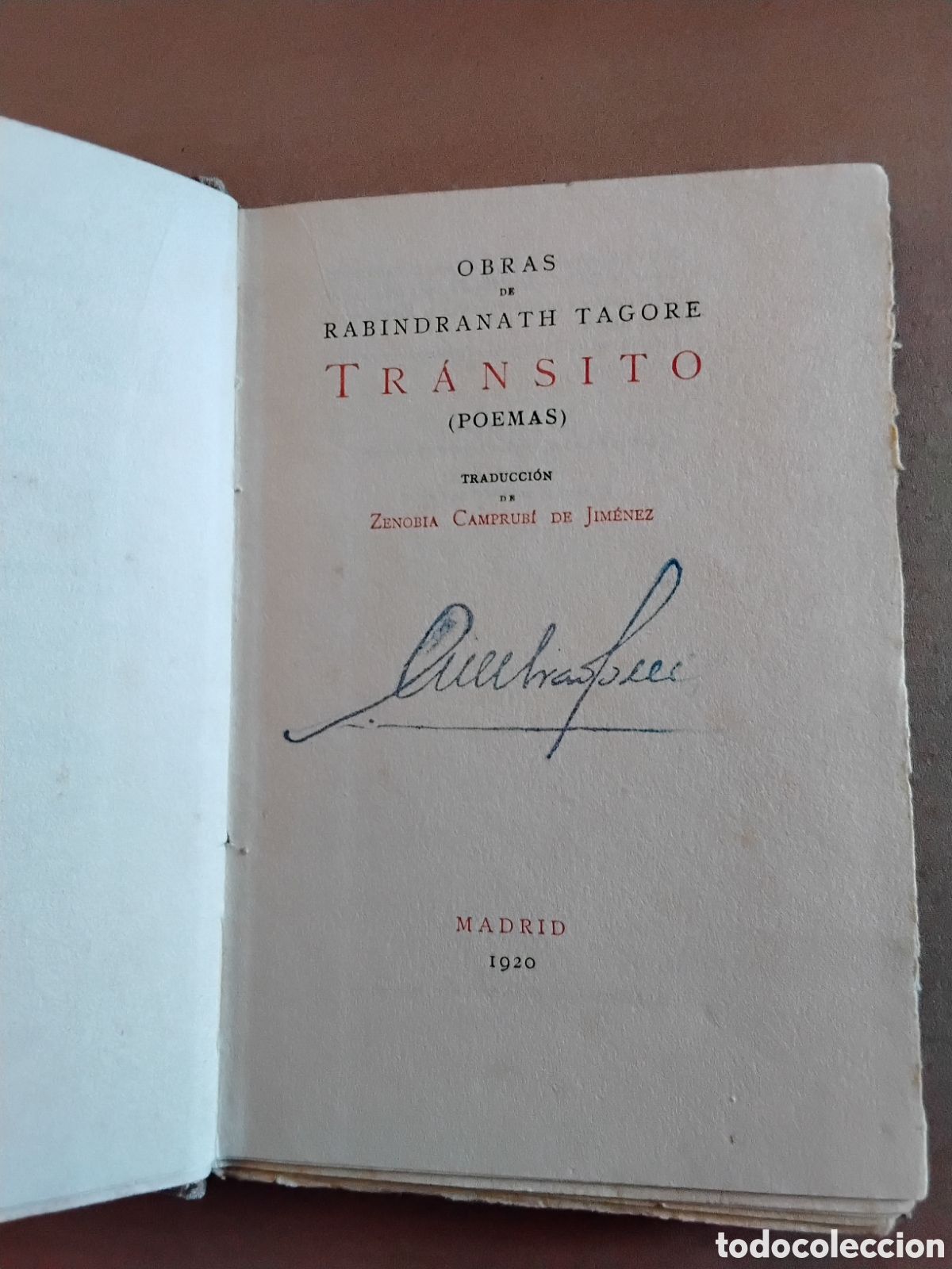 Libros antiguos: TR&Aacute;NSITO. RABINDRANATH TAGORE.1920 - Foto 2