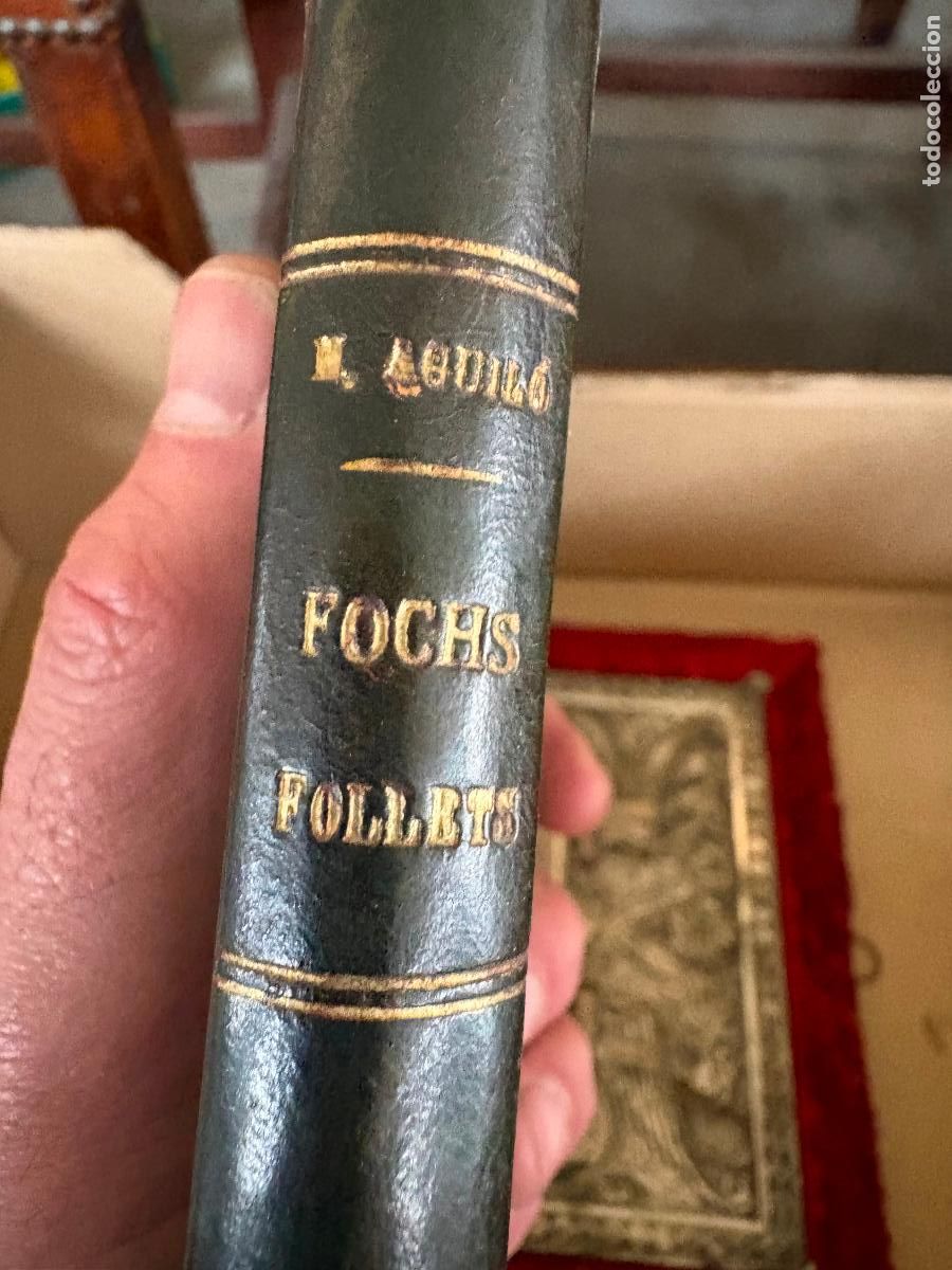 Libros antiguos: fochs follets libro poema catala
