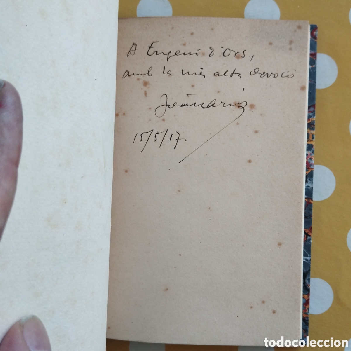 Libros antiguos: JOAN AR&Uacute;S LLIBRE DE LES DONZELLES DEDICAT&Ograve;RIA AUTOGRAFA A EUGENI D'ORS 1917 JOSEP OBIOLS