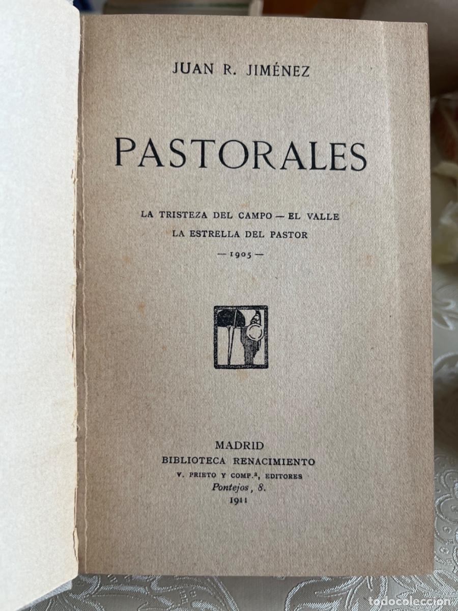 Libros antiguos: Jim&eacute;nez, Juan Ram&oacute;n.- Pastorales ( primera edici&oacute;n)