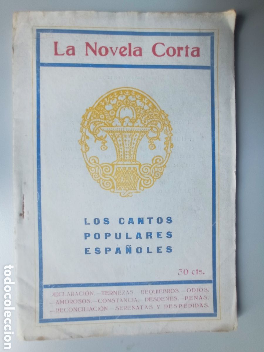 Livres anciens: CANTOS POPULARES ESPA&Ntilde;OLES. POES&Iacute;A POPULAR. 1918
