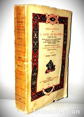 Libros antiguos: OBRAS COMPLETAS DE D. ANGEL DE SAAVEDRA TOMO VI DRAMAS Y COMEDIAS