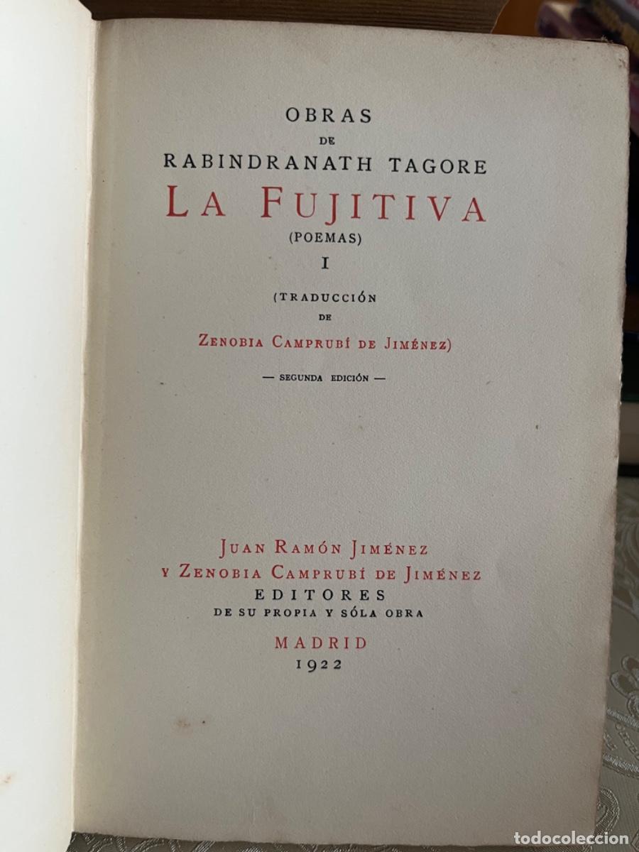 Libros antiguos: Tagore, Rabindranath.- La fujitiva