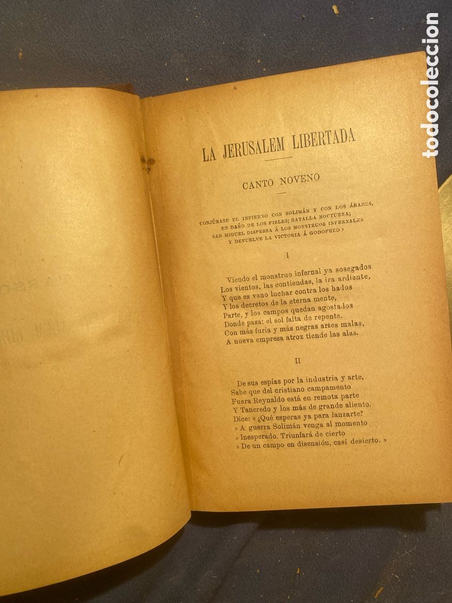 Libros antiguos: TORCUATO TASSO: - LA JERUSAL&Eacute;M LIBERTADA. TOM&Oacute; II - (BIBLIOTECA CL&Aacute;SICA)