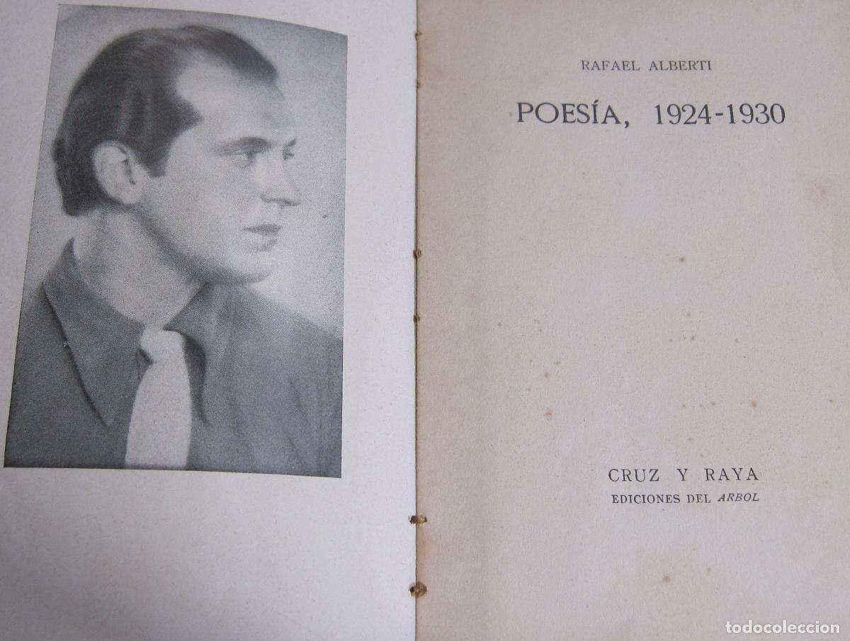 Libros antiguos: RAFAEL ALBERTI. POESIA 1924 - 1930. CRUZ Y RAYA. MADRID 1934. PRIMERA EDICION.