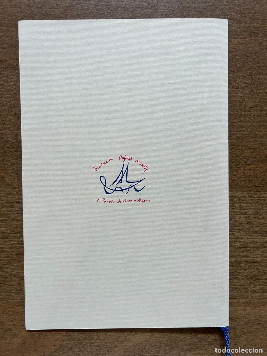 Libros antiguos: Folleto / Pliego &rdquo;Salmo de alegr&iacute;a para el siglo XXI&rdquo; - Fundaci&oacute;n Rafael Alberti