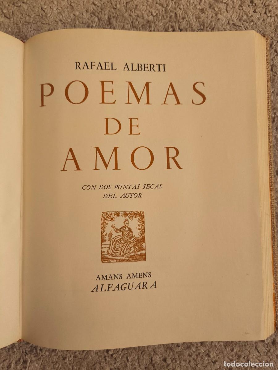 Libros antiguos: Rafael Alberti, Poemas de amor, con dos puntas secas del autor