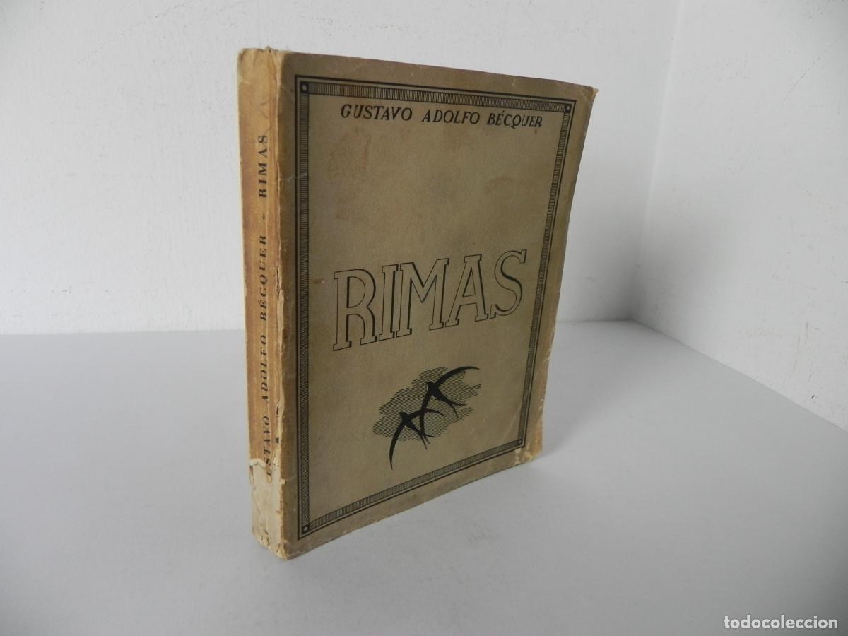 Libros antiguos: RIMAS (GUSTAVO ADOLFO B&Eacute;CQUER) FIESTA DEL LIBRO-1936 - EJEMPLAR N&ordm; 1.228 DE 3.700 DE TIRADA.