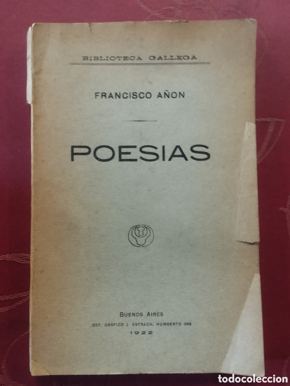 Libros antiguos: Francisco A&ntilde;on Poes&iacute;as a&ntilde;o 1922