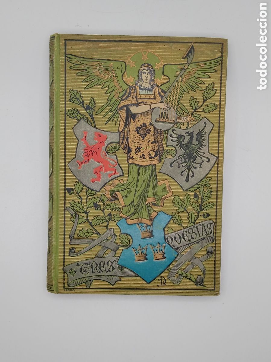 Libros antiguos: TRES POES&Iacute;AS (1883) - Biblioteca Arte y Letras - Ilustrado Xilograf&iacute;as - Modernismo Catal&aacute;n