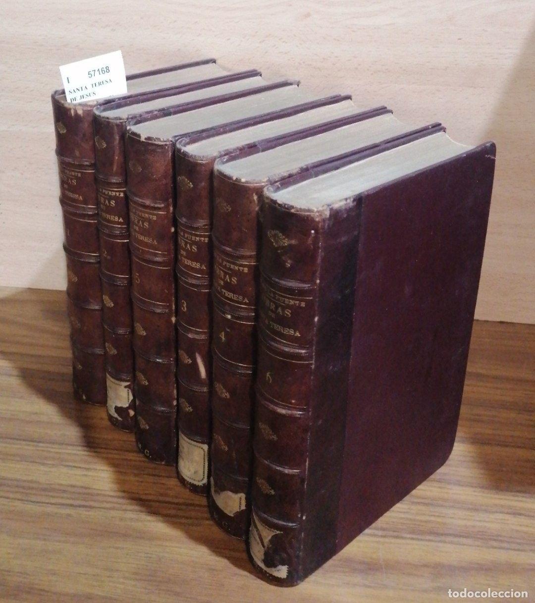 Libros antiguos: SANTA TERESA DE JESUS - OBRAS DE SANTA TERESA DE JESUS (6 VOLUMENES) --- Novisima edici&oacute;n, corregi