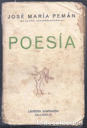 Libros antiguos: POESIA (1923 - 1937) - PEMAN, JOSE MARIA - A-PEMAN-143