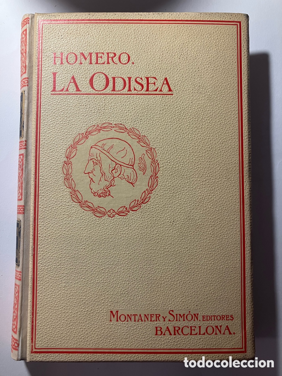 Libros antiguos: Homero Odisea. Montaner y Sim&oacute;n