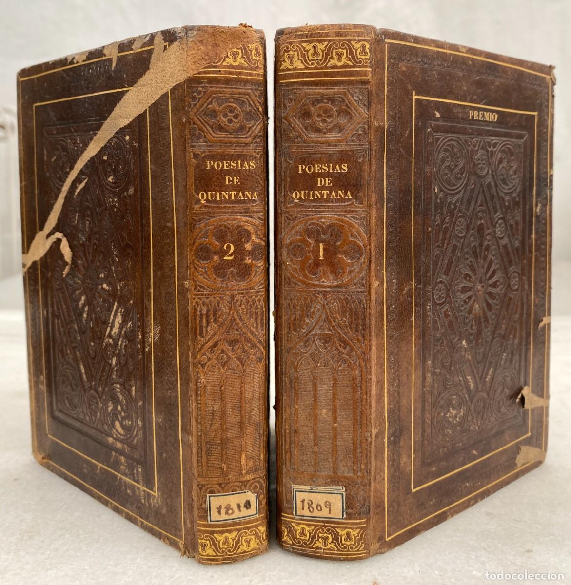 Libros antiguos: [R&uacute;brica Alberto Lista] Poes&iacute;as Selectas castellanas. Musa &eacute;pical. Manuel Jos&eacute; Quintana. 1833.