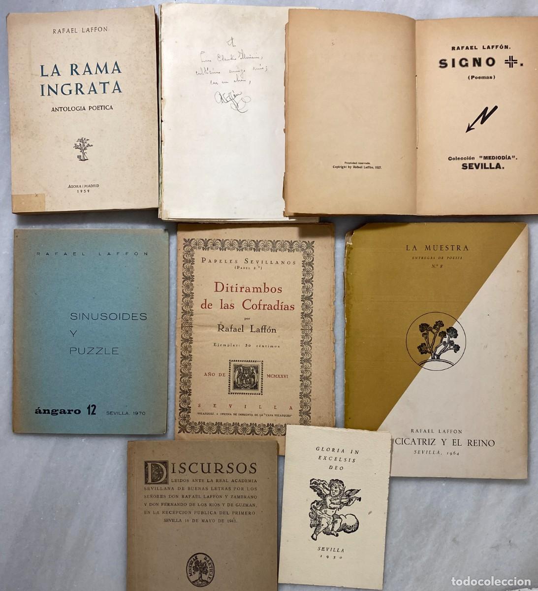 Libros antiguos: Colecci&oacute;n de siete obras de Rafael Laffon Zambrano. Poes&iacute;a. 27. 1926-1970. Edad de Plata. Mediod&iacute;a.