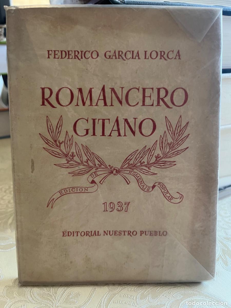 Libros antiguos: Garc&iacute;a Lorca, Federico.- Romancero gitano (ed. Nuestro Pueblo, 1937)