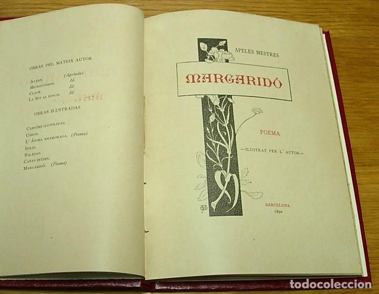 Libros antiguos: Libro MARGARID&Oacute; de APEL.LES APELES MESTRES 1&ordf; Edici&oacute;n!! 1890 Ver descripci&oacute;n y fotos