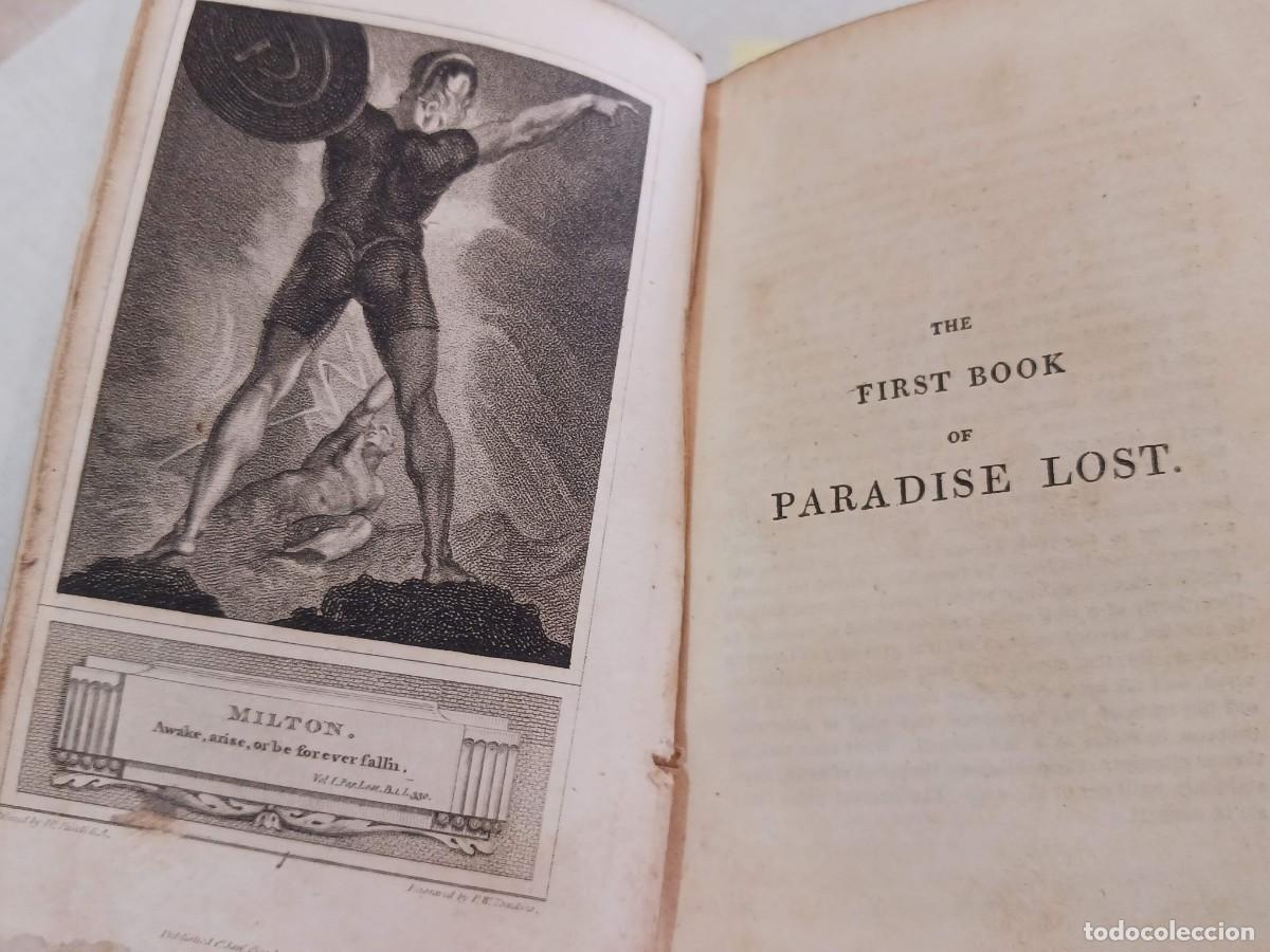 Libros antiguos: POETICAL WORKS OF JOHN MILTON (1805): PARADISE LOST COMPLETO